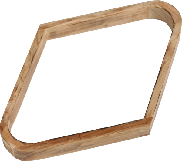 Wooden Diamond Rack - Rustic